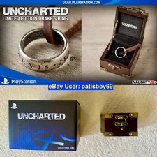 RARE Uncharted Limited Edition Nathan Drakes Ring Necklace w/ Original PS Box