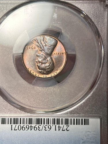 1946 Lincon Cent PCGS MS63BN - 第 4/11 張圖片