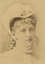 WOMAN IN BIG BONNET. CDV. 