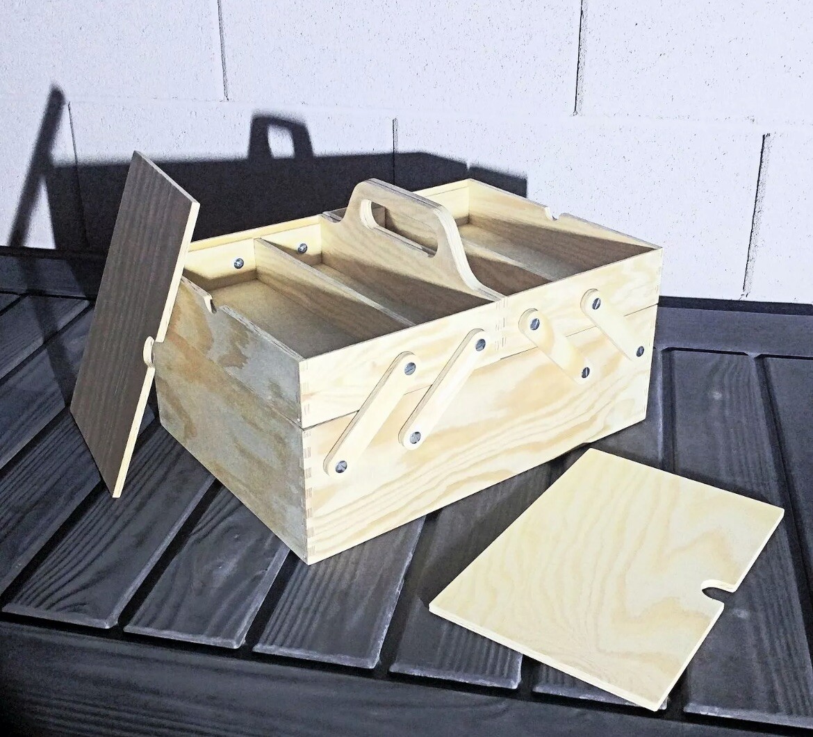 IKEA KLAMMEMACKA クレッメマッカ　 2点セット　裁縫箱 KLÄMMEMACKA desk organizer, natural plywood, 13 ¾x8 ¾