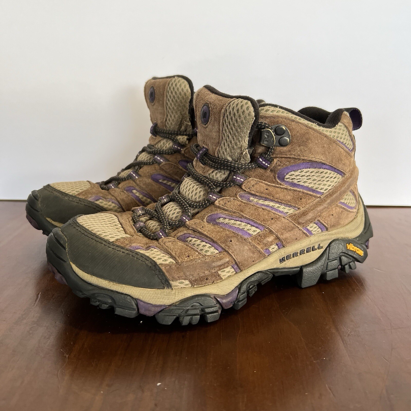 Scarpe scarponi da trekking Merrell Moab 2 marrone medio scamosciato a rete taglia 7 donna J06050