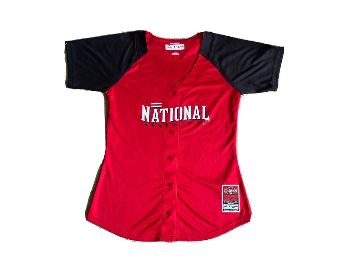 Majestic 2015 MLB All Star Game Cincinnati Reds NL Jersey Womens Sz Medium