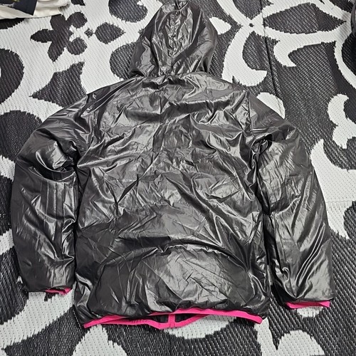 The North Face Puffer Jacket Girls Large Gray Black Reversible 550 Down Fill - Picture 6 of 6