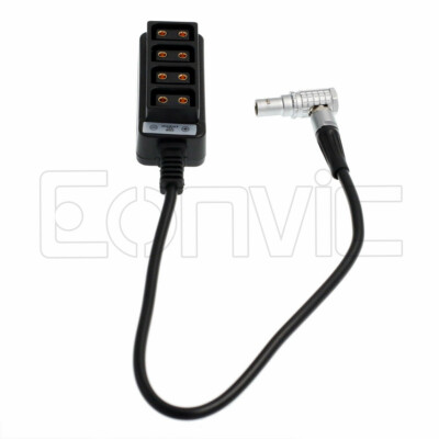 HT ad angolo retto 2 pin D-tap 4 porte uscita splitter adattatore HT ad angolo retto 2 pin D-tap 4 porte uscita splitter adattatore