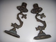 COPPIA CANDELABRI DA TAVOLO CANDELIERI VINTAGE PERFETTI