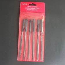Foenbtig 6pc Mini needle file set precision files plastic handles