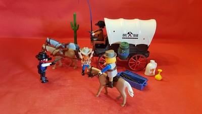 Playmobil Western Planwagen ähnlich 3278- ungereinigt (X29)