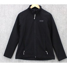 Kathmandu Jacket Womens Size 10 Black Solid Full Zip Softshell Outdoor & Hiking