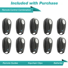 10 For Linear Megacode ACT-31B ACP00879 Mini Chain Garage Door Remote Control