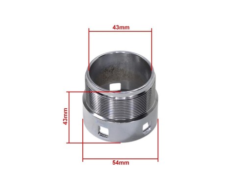Chrom Krümmermutter Auspuff Krümmer mutter Überwurfmutter MZ ETZ 251 M50x1,5 - Picture 3 of 3