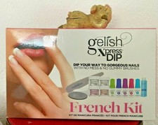 Gelish Harmony Remojo Acrílico Polvo Esmalte de Uñas DIP Set de Manicura Kit Francés