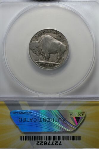 1915-S .05 ANACS VG 8 Buffalo Nickel, Indian Nickel, 5 Cent Piece - Picture 2 of 2