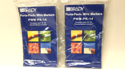 Brady PWM-PK-14 Porta Pack Wire Markers 46-90 (Pack Of 2)