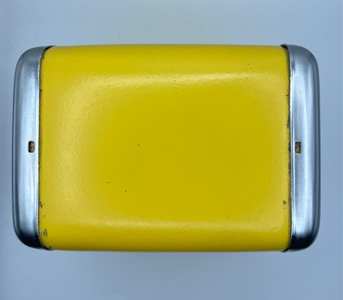 Vintage Crown Zellerbach Chrome/Yellow Diner Metal Two-Sided Napkin Holder - Picture 7 of 18