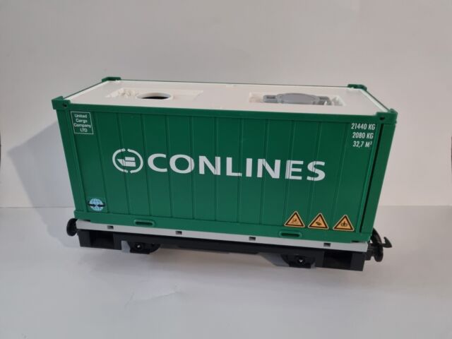 Playmobil Conlines Containerwagen Waggon aus 4085 Eisenbahn Anhänger Playmobil Conlines Containerwagen Waggon aus 4085 Eisenbahn Anhänger