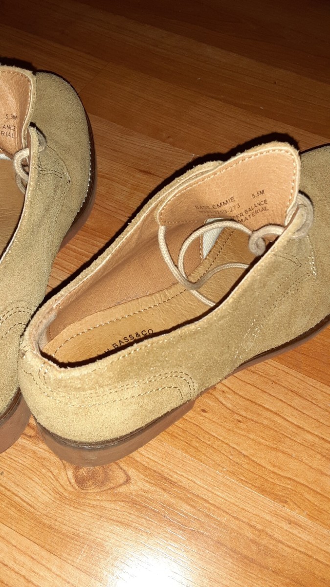 G.H. BASS Emmie Suede Lace Up Oxford Shoes- Women display picture 1