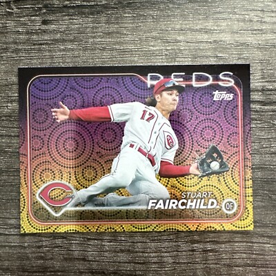 2024 Topps Series 2 Stuart Fairchild Holiday Parallel #673 - Reds