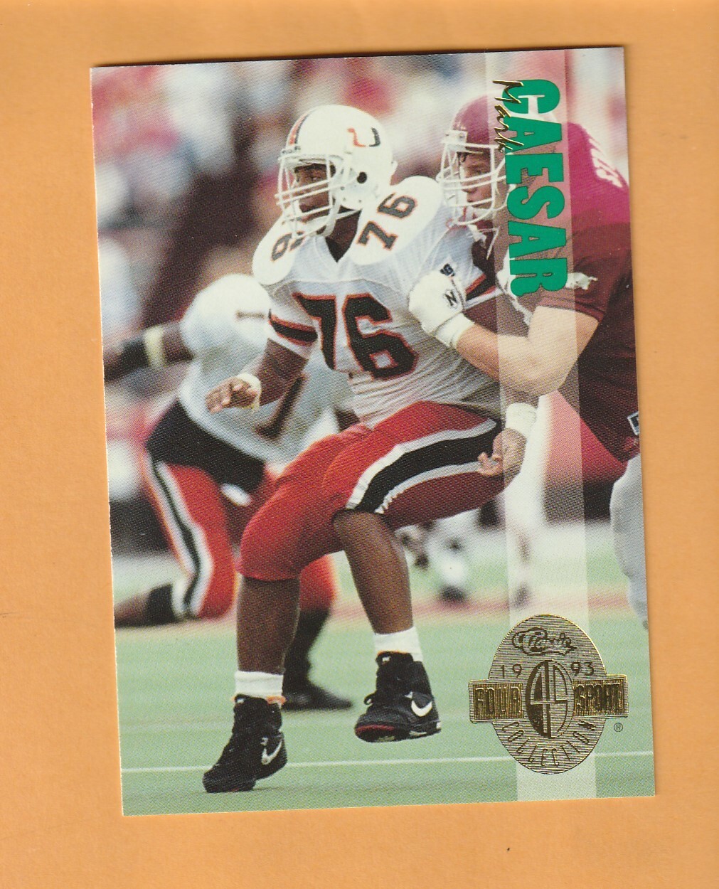 Mark Caesar Miami Hurricanes 1993 Classic Four Sport #149 Newark New Jersey 4U