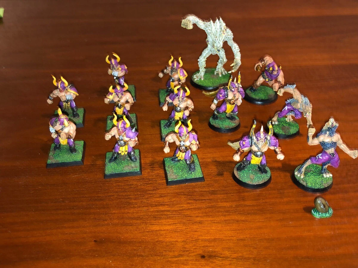 GW Blood Bowl NORSE WERWOLF YETI 14 x Miniaturen & 1x Football