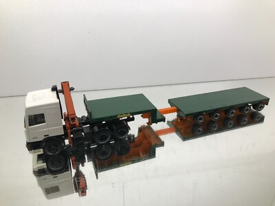? DAF 95 TRUCK + ATLAS CRANE + NOOTEBOOM LOW LOADER -SELF MADE 1:50- FAIR - V61