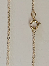 14kt gold filled 2x1.5mm 18" flat Cable chain with spring ring.