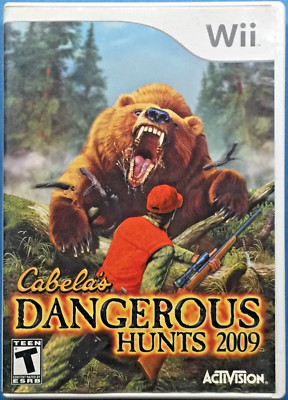 Cabela's Dangerous Hunts 2009, Nintendo Wii, Complete in Box, Clean