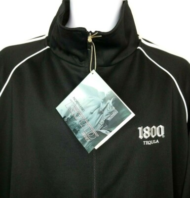North End Techno Series XXL Black Embroidered White 1800 Tequilla Jacket