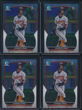 Lot of (4) LEANDRO ARIAS 1st 2023 Bowman Chrome Prospects ORIOLES Rookie Card RC