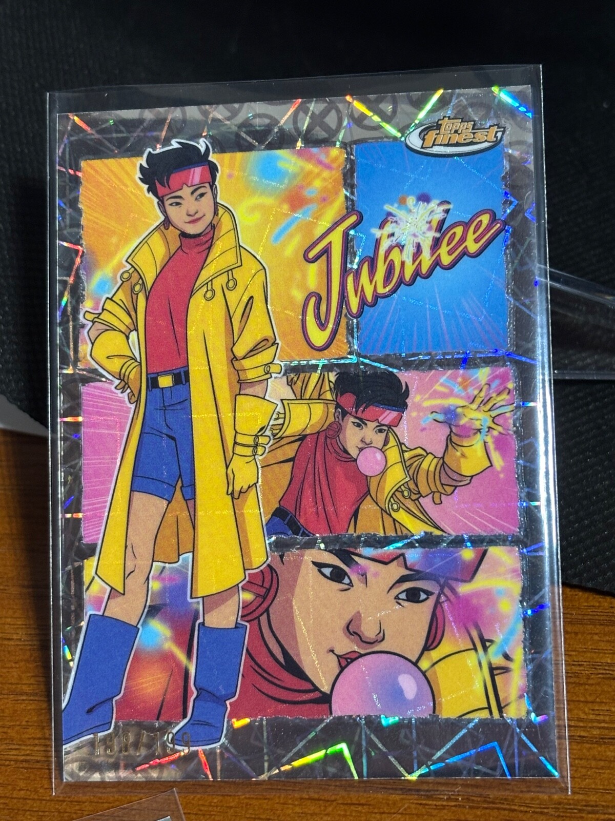 2025 Topps Finest  X-Men '97 Laser Refractor #RI-8   Jubilee  /199 Remember It