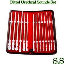 New Stainless 14 Pieces Set Of Dittel Sounds Gynecology Surgical