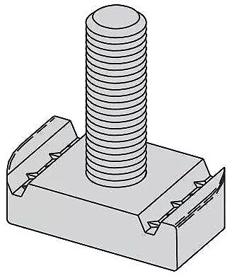 B-Line SN228-11/2WOZN, Channel Stud Nut, Sn228-1 1/2Wo Zn Stud Nut, 1 PC