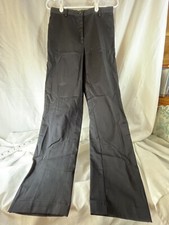 LANDS END Black Cotton Sport Knit Elastic Waist Pants Womens Size 6P