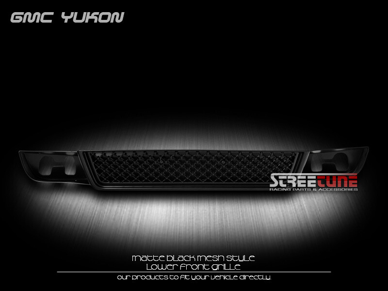 Matte Black Bentley Mesh Front Lower Bumper Grille ABS For 07-14 Yukon Xl Denali