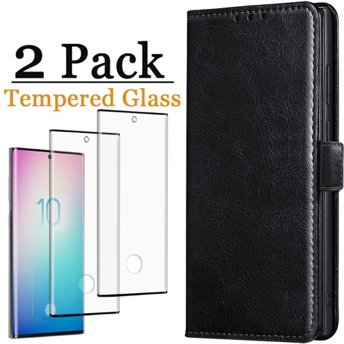 For Samsung Galaxy Note10/Note10+ Flip Wallet Leather Case Cover Glass Protector - Picture 18 of 33