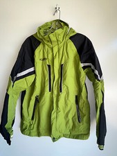 COLUMBIA Sportswear Green Black Winter Nylon Lined Hooded Jacket Youth 18/20