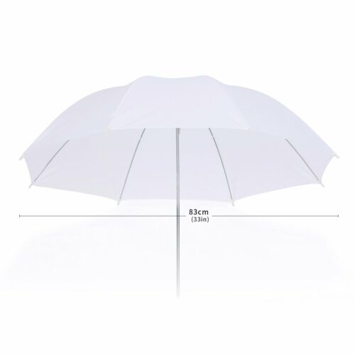 Selens 33" Foto Video Studio Blitzlicht Weicher weißer Regenschirm Transparent - Bild 1 von 7