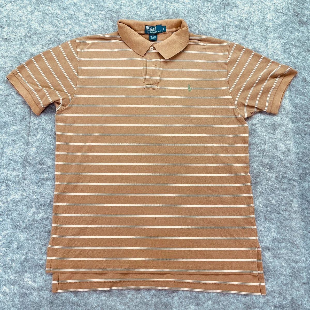 Mens brown ralph lauren polo shirt cheap