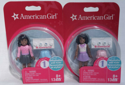 Lot of 2 American Girl Mega Bloks  #DCR69 + #DCR72 Combo Ethnic 13pcs ea ~ NEW~ 