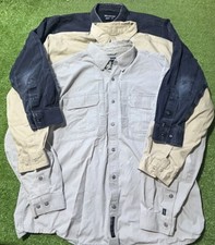 Lot of 3 5.11 Tactical Series Long Sleeve Vented Button Up Shirt XL Distressed