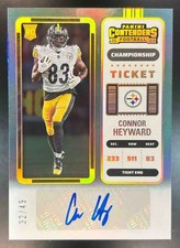 2022 Panini Contenders Connor Heyward Championship Ticket Auto /49 RC Steelers
