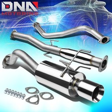 4rolled Tip Stainless Steel Exhaust Catback System For 96-00 Honda Civic 3dr Ej 4rolled Tip Stainless Steel Exhaust Catback System For 96-00 Honda Civic 3dr Ej