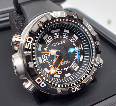 Citizen Promaster Aqualand BN2024-05E Black Dial Men's Watch Date Indicator