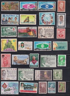 Collection of stamps of the Philippines Full page no duplicates Lot APH4