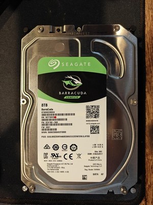 Seagate BARRACUDA 3.5 SATA HDD 8TB ST8000DM004 WCT06VW Used