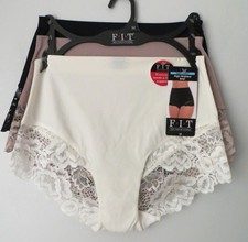Lacy F.I.T. Figure Improving Technology Women s High-waisted Briefs Sz M Pkg/3