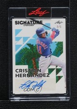 2023 Leaf Signature Series Pixel Art 1/1 Cristian Hernandez #BA-CH2 Auto 7s2