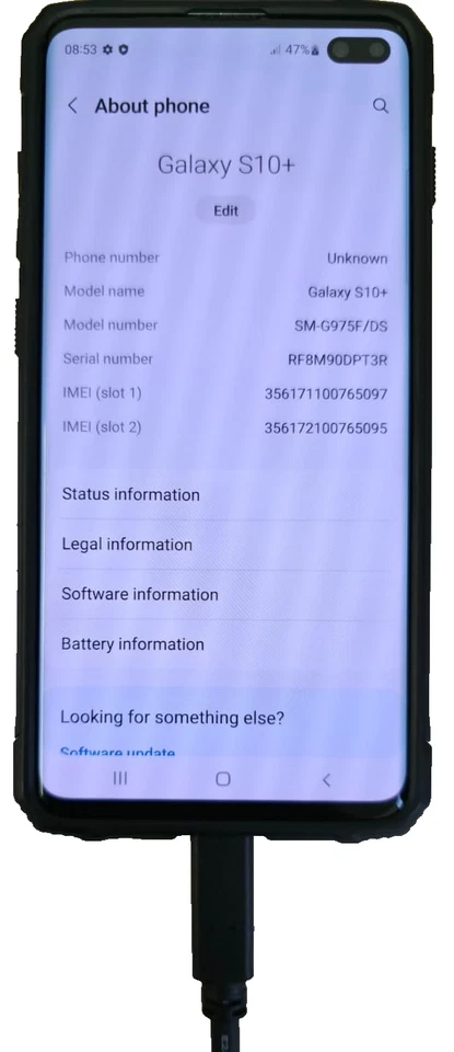 Samsung Galaxy S10+ SM-G975 - 128GB - Prism Green (Vodafone) (Dual SIM) - Image 3 of 4