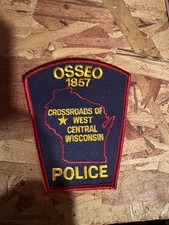 OSSEO – POLICE - WISCONSIN WI Sheriff Police Patch CROSSROADS WEST CENTRAL WI