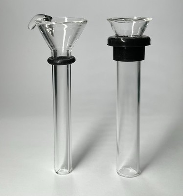 3'' Glass Downstem & Slider Bowl Set With Grommet, O-Ring For Tobacco Water Pipes