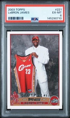 2003 Topps LeBron James #221 PSA 6 EX-MT